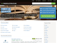 Tablet Screenshot of findsolicitor.co.uk